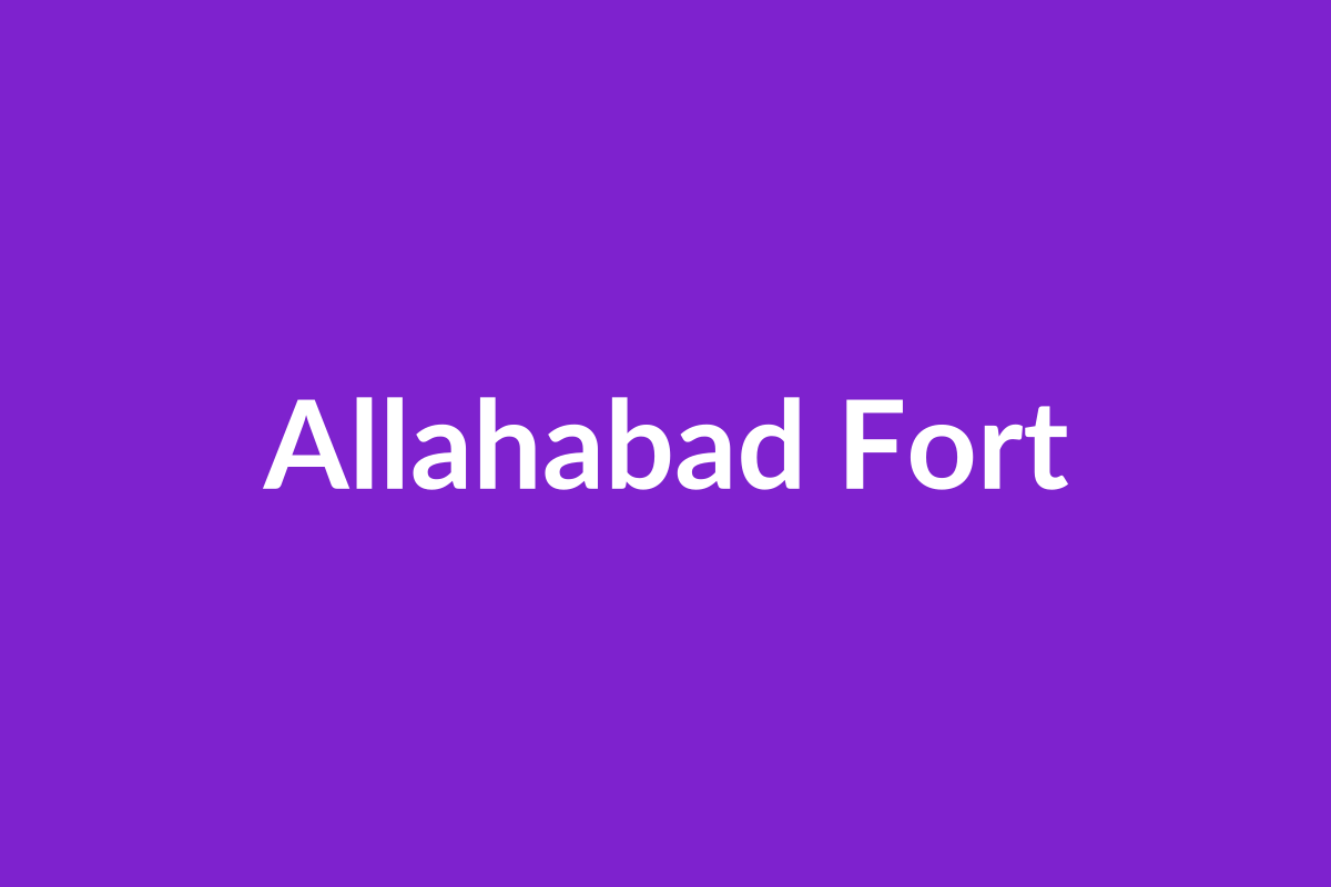 Allahabad Fort